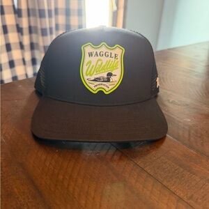 NEW Waggle Wildlife Black Trucker Hat